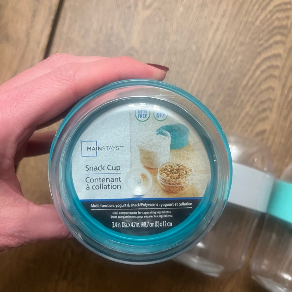 Mainstays Teal Snack Cup